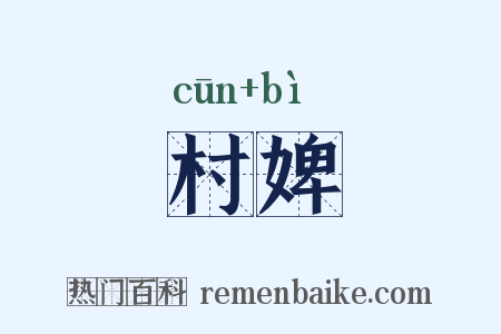 村婢是什么意思的图片